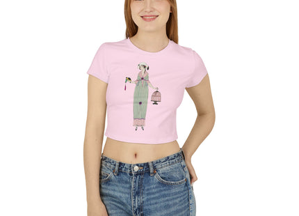 Illustrated Elegance – Parisian Fashion Tee