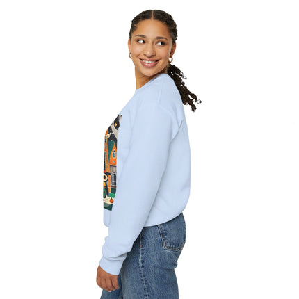 Night of the Trick-or-Treating Owlets Unisex Heavy Blend™ Crewneck Sweatshirt