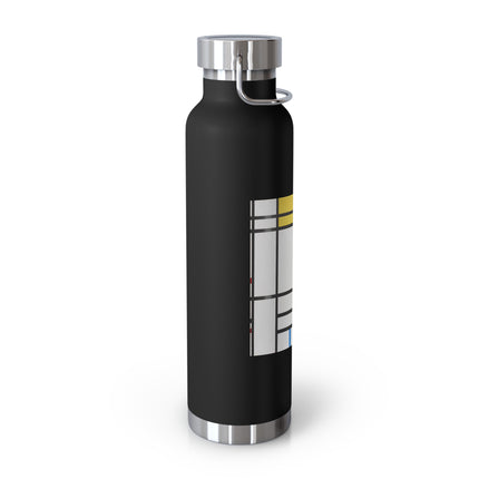 Place de la Concorde by Piet Mondrian Copper Vacuum Insulated Bottle, 22oz