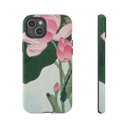 Blooming Lotus Flowers by Ohara Koson Phone Cases