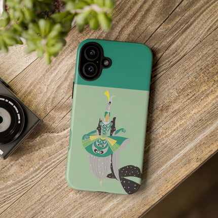 Peacock Dancer Phone Case – Opulent Glamour & Theatrical Elegance
