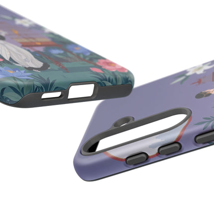 🌸🐦 The Lady Of The Garden Birdcage Phone Case – Art Deco Floral Elegance