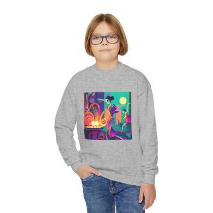 Dance of the Skeleton Ballerinas Youth Crewneck Sweatshirt