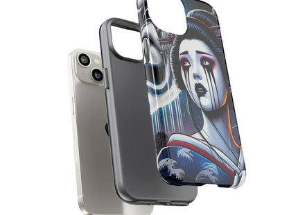 Geisha’s Black Ink Tears Phone Cases