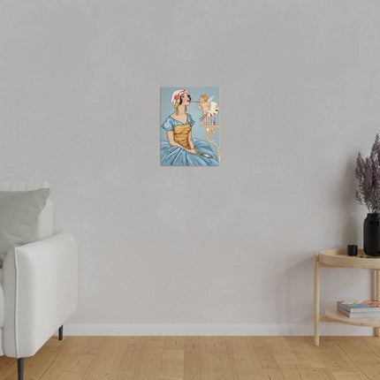 The Fairy’s Reflection – A Vintage Portrait of Charm