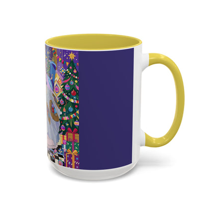🎄✨ The Lady Of The Christmas Ornament Colorful Mug – Art Deco Holiday Fantasy