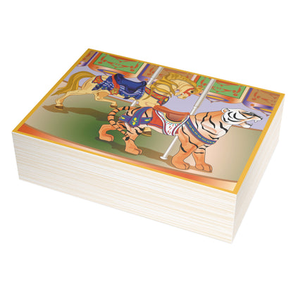 Carousel Splendor Postcards (envelopes included) - Bundles of 10, 30, 50 Pieces