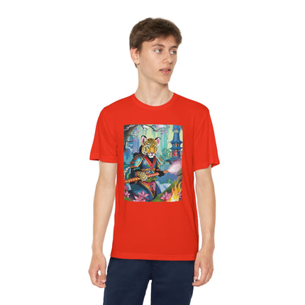 Cyberpunk Leopard Youth Competitor Tee