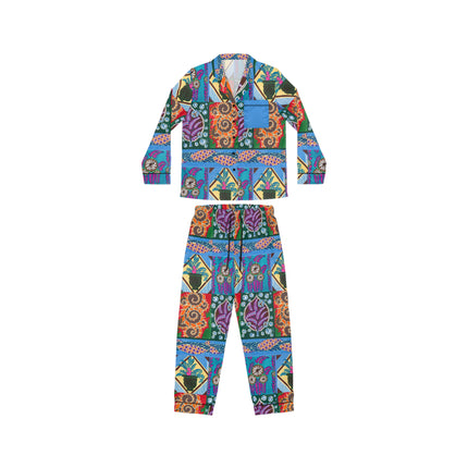 Floral Design by Emile-Alain Séguy Women's Satin Pajamas (AOP)