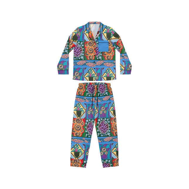 Floral Design by Emile-Alain Séguy Women's Satin Pajamas (AOP)