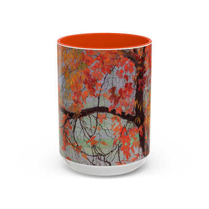 Autumn leaves by Edward Okuń Colorful Mugs (11oz, 15oz)