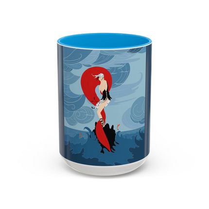 Siren of the Waves Colorful Mugs – Dramatic Sea Power & Bold Elegance