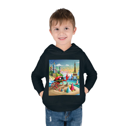 Crab Architect Toddler Pullover Fleece Hoodie