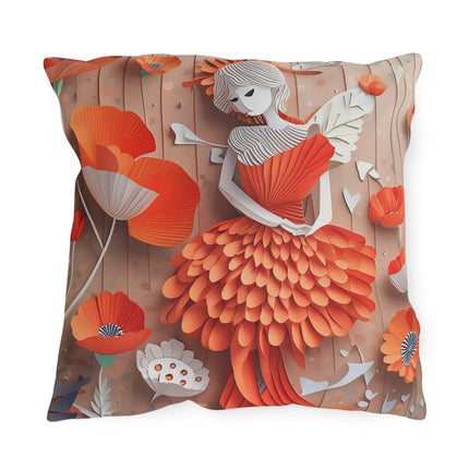Poppy Fairy Outdoor Pillows