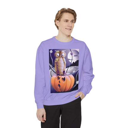 The Startled Pumpkin Unisex Garment-Dyed Sweatshirt