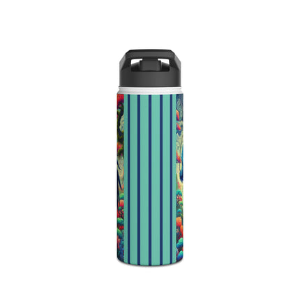 Mystic Guardian of the Sky Stainless Steel Water Bottle, Standard Lid