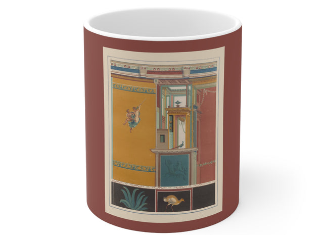 Pompeii Wall Pl.20 by Victor Steeger Ceramic Mug 11oz