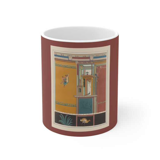 Pompeii Wall Pl.20 by Victor Steeger Ceramic Mug 11oz