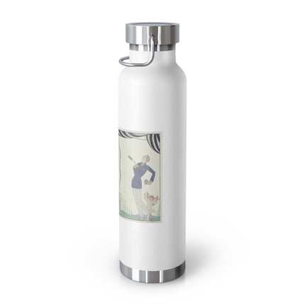 Visez au coeur, belles dames! by George Barbier Copper Vacuum Insulated Bottle, 22oz