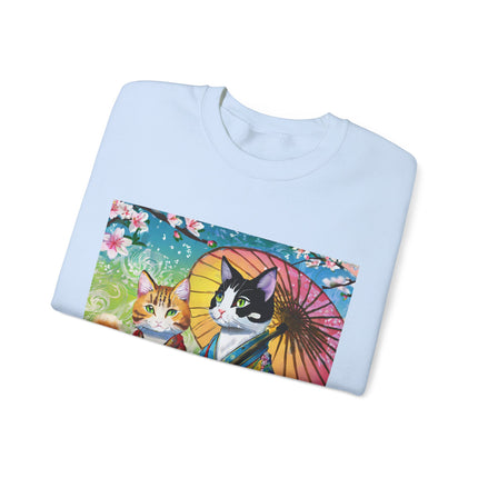 Kimono Kitties Unisex Heavy Blend™ Crewneck Sweatshirt