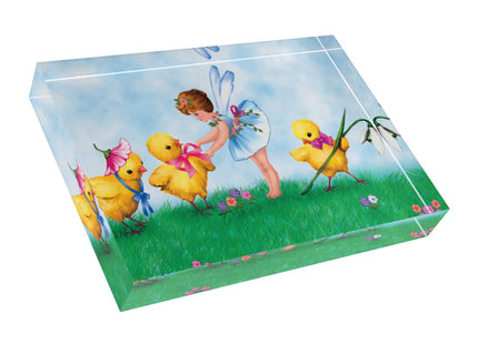 The Fairy’s Springtime Welcome Acrylic Art Block