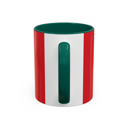 ❤️ The Lady Of The Crimson Scarf Colorful Mug – Art Deco Christmas Elegance
