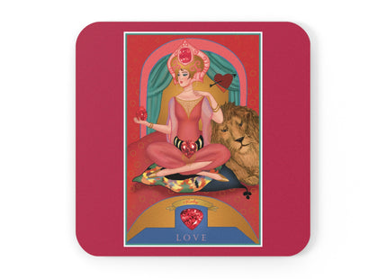 Cancer Zodiac Design – July & Ruby | Cork Back Coaster