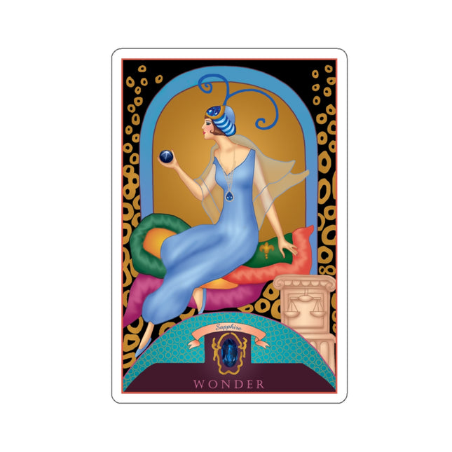 September & Sapphire (from the Gem Series) by Sofia Chiostri Copper Kiss-Cut Stickers (4 Sizes)