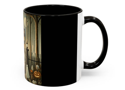 Ghostly Welcome – A Halloween Night Colorful Mugs (11oz, 15oz)