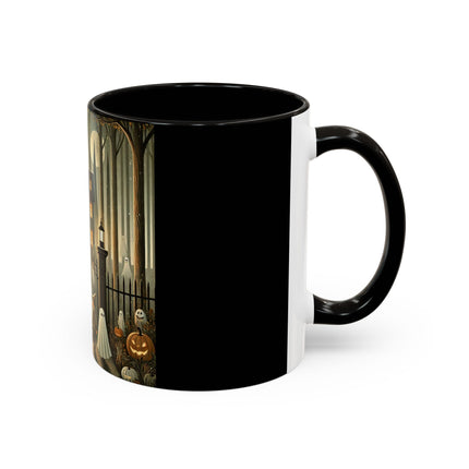 Ghostly Welcome – A Halloween Night Colorful Mugs (11oz, 15oz)