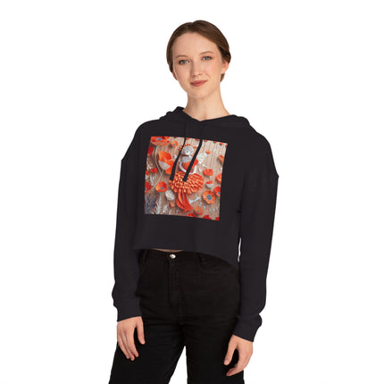 Poppy Fairy Women’s Cropped Hooded Sweatshirt