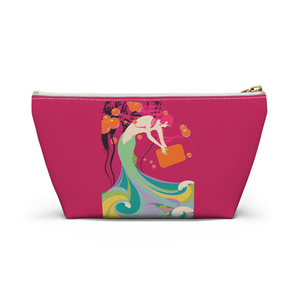 Mermaid Dive Cosmetic Bag – Vibrant Waves & Playful Charm