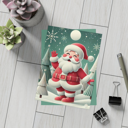 Santa's Joyful Night Postcard Bundles (envelopes included)
