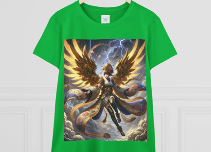 Valkyrie Descending Through Storm Women's Midweight Cotton Tee