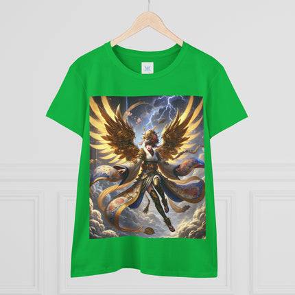 Valkyrie Descending Through Storm Cotton Tee
