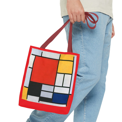 Composition with Red, Yellow, Blue, and Black by Piet Mondrian Tote Bag (AOP)