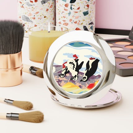 Snowball Shenanigans Compact Travel Mirror