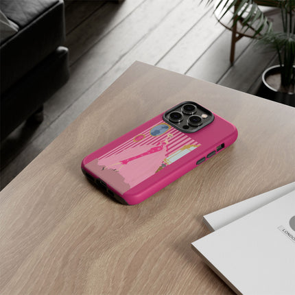 Lady in Pink Phone Case – Graceful Sophistication
