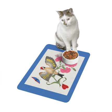 Greenfinch Garden Flight Pet Food Mat – Wings & Blossoms