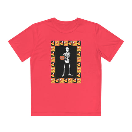 Candy Corn Skeleton Youth Competitor Tee