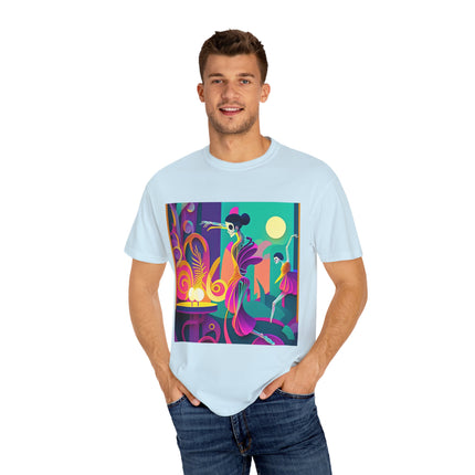 Dance of the Skeleton Ballerinas Unisex Garment-Dyed T-shirt