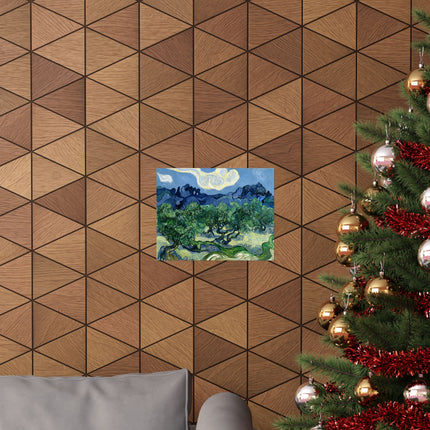 Olive Trees by Vincent Van Gogh Matte Horizontal Posters