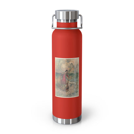 Rita Rides on the Dolphin by Warwick Goble Copper Vacuum Insulated Bottle, 22oz