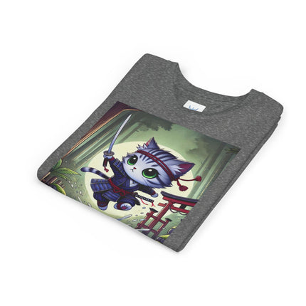 Moonlit Samurai Kitty Youth Short Sleeve Tee