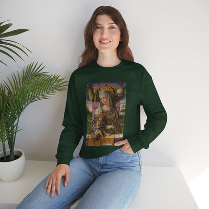 Madonna and Child by Carlo Crivelli Heavy Blend™ Crewneck Sweatshirt