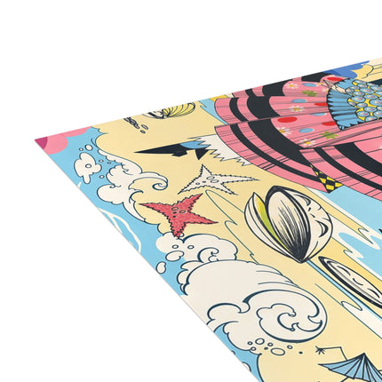 🐚🐟 The Seaside Fantasy Postcards With Envelopes – Art Deco Ocean Whimsy