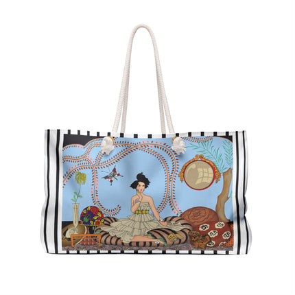 Minuit … ou l’appartement à la mode by George Barbier Weekender Bag