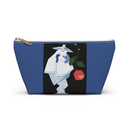 Blue & White Porcelain Geisha Cosmetic Bag – Quiet Elegance & Timeless Grace