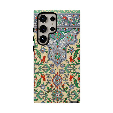 Arabic Art Pattern, Plate by Emile Prisse d’Avennes Phone Cases