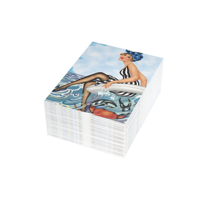 Playful Waves and Fashion Follies Greeting Cards (1, 10, 30, and 50pcs)
